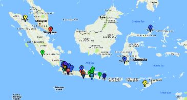Peta dan Lokasi Program Perkuliahan Reguler Nomor
